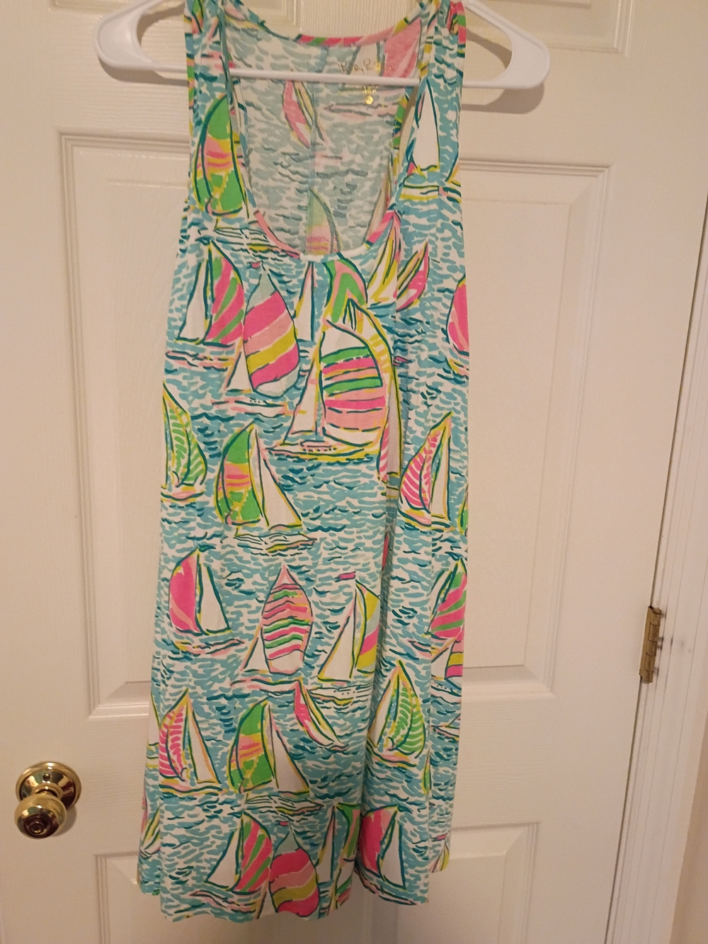 Lilly Pulitzer Sailboat Tank Dress. Super Bright & Cute! XL